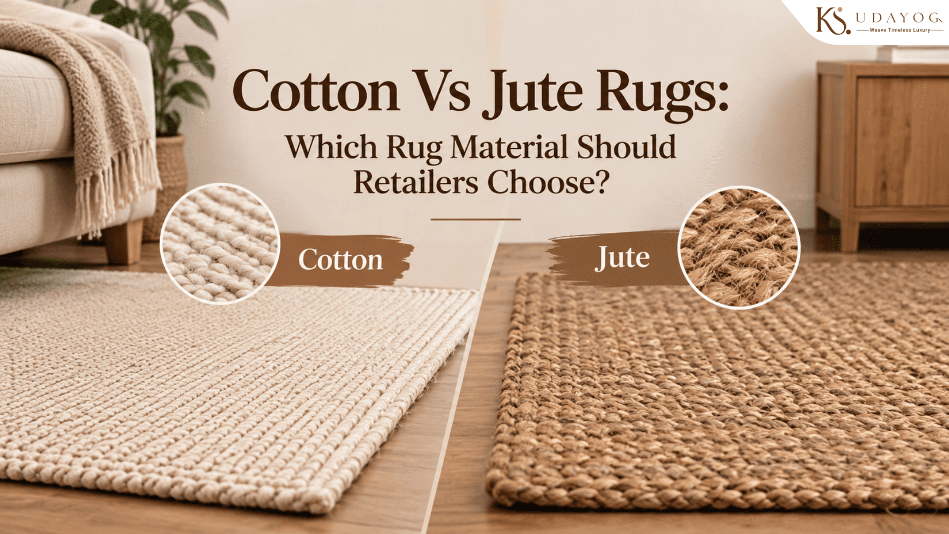 Cotton Vs Jute Rugs: Which Rug Material Should Retailers Choose?