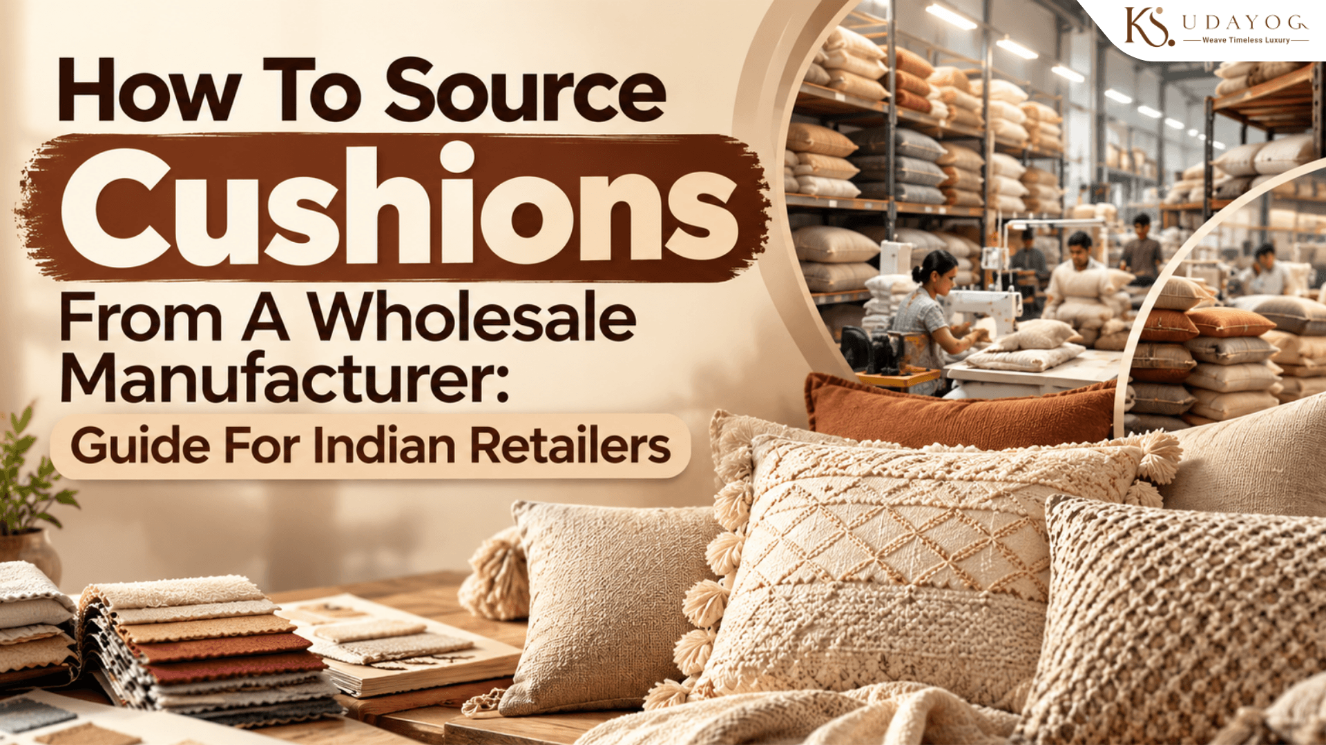 How To Source Cushions From A Wholesale Manufacturer: Guide For Indian Retailers