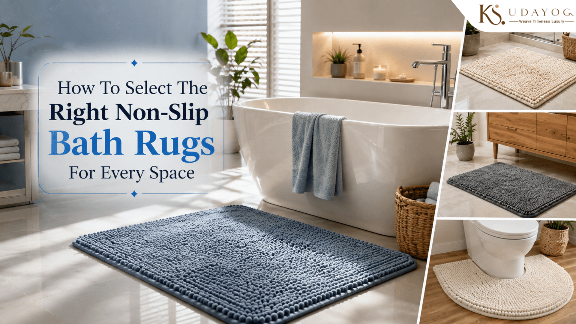 How To Select The Right Non-Slip Bath Rugs For Every Space