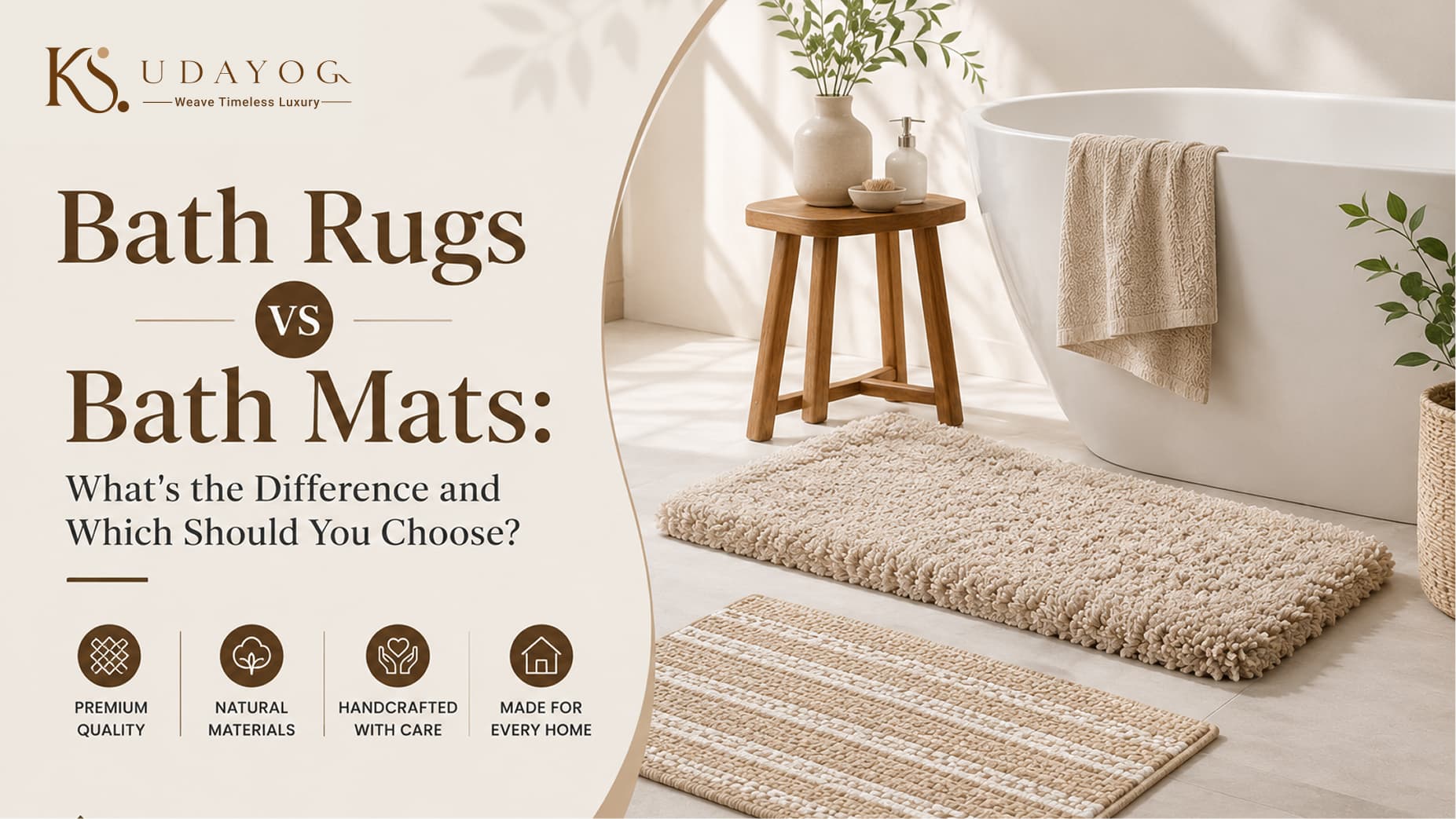 Bath Rugs vs Bath Mats: What's the Difference and Which Should You Choose?