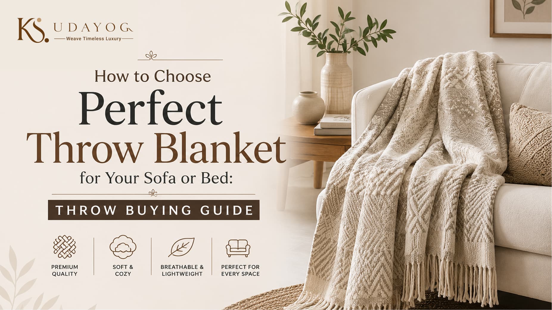 How to Choose Perfect Throw for Your Sofa or Bed: Throw Blanket Buying Guide