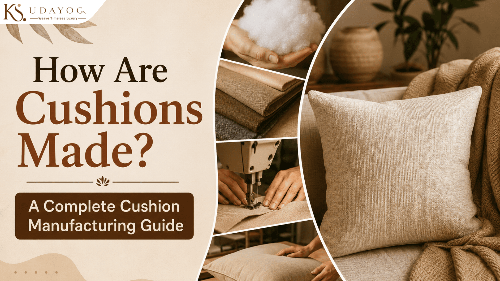 How Are Cushions Made in India? A Complete Cushion Manufacturing Guide