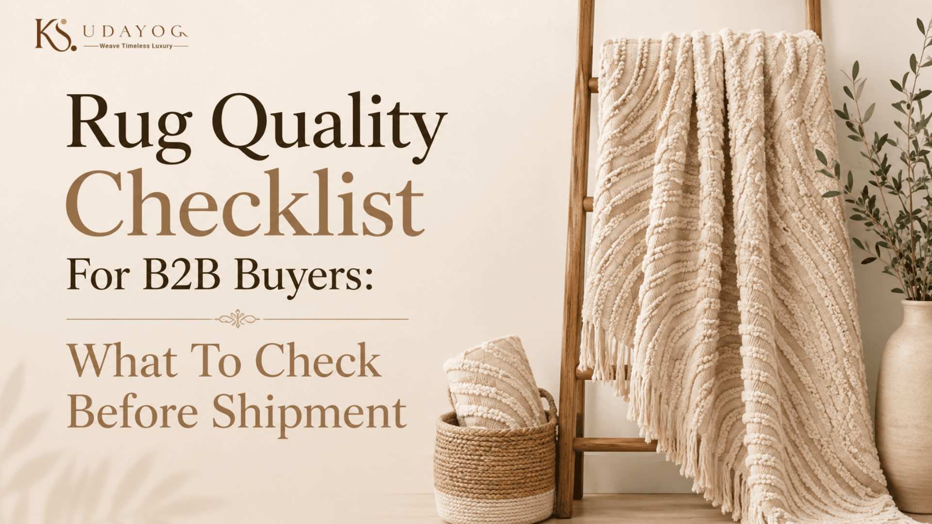 Rug Quality Checklist For B2B Buyers: What To Check Before Shipment