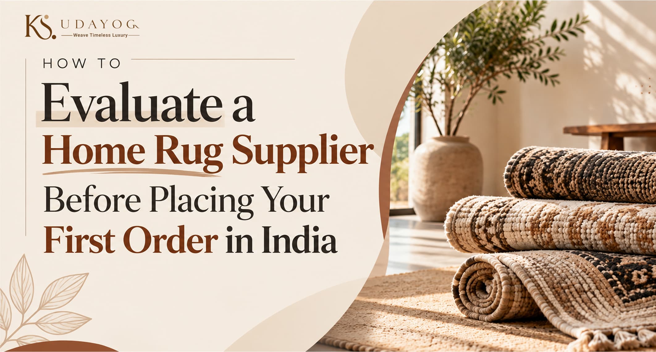 How to Evaluate a Home Rug Supplier Before Placing Your First Order in India