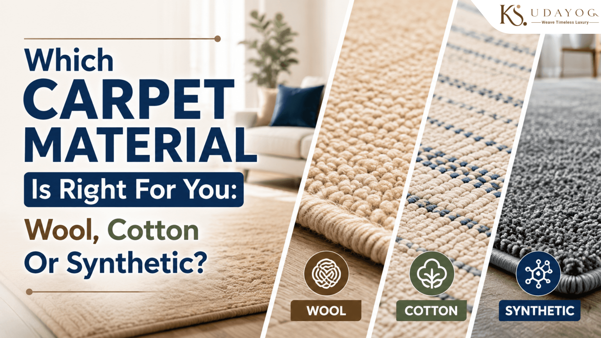 Which Carpet Material Is Right For You: Wool, Cotton Or Synthetic?